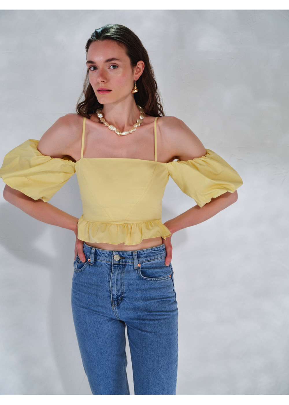 Poplin Crop Top