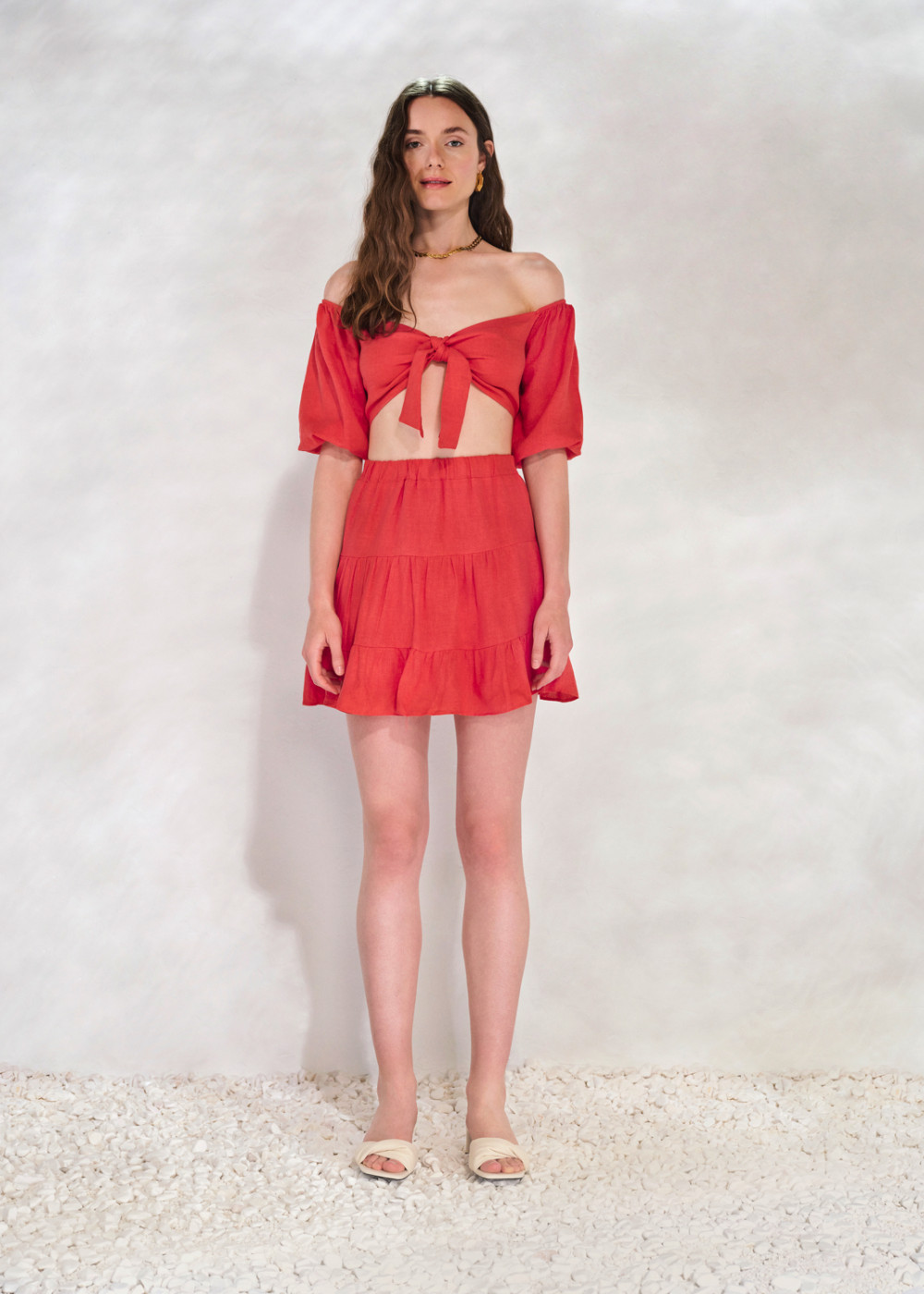 Crop Top Linen Set Crop Top Linen Set