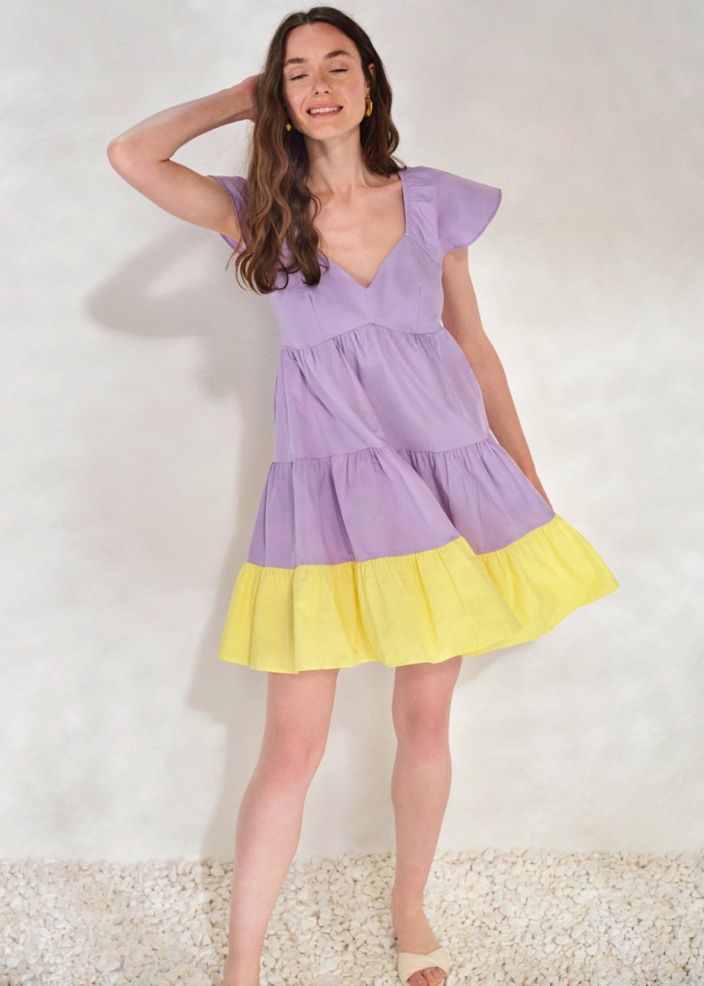 Color Block Mini Dress