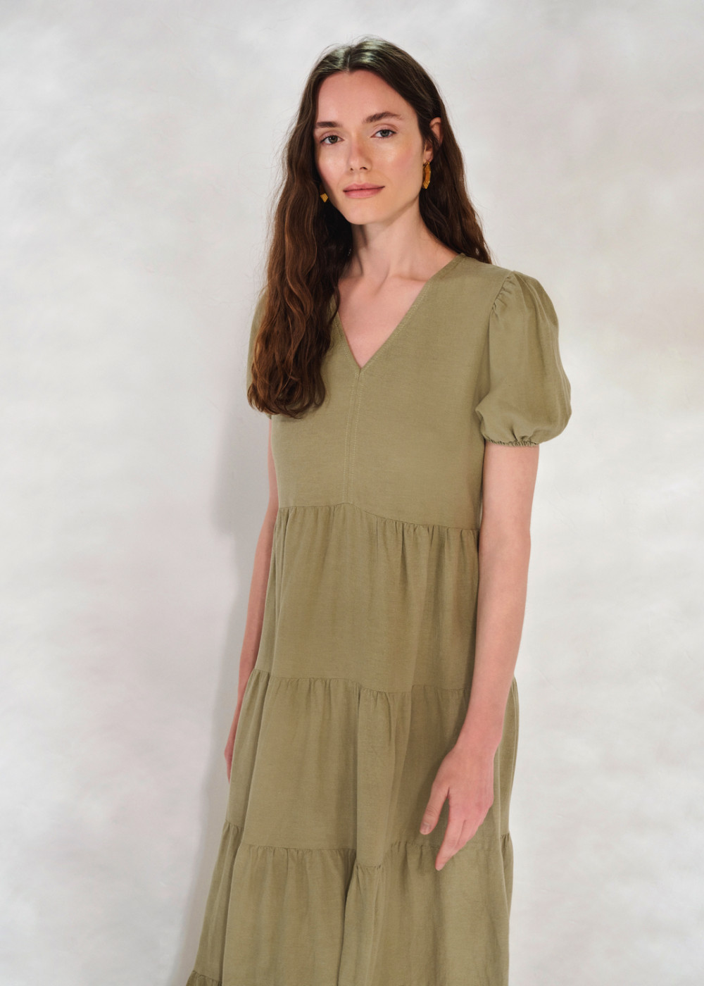 Split Linen Dress Split Linen Dress