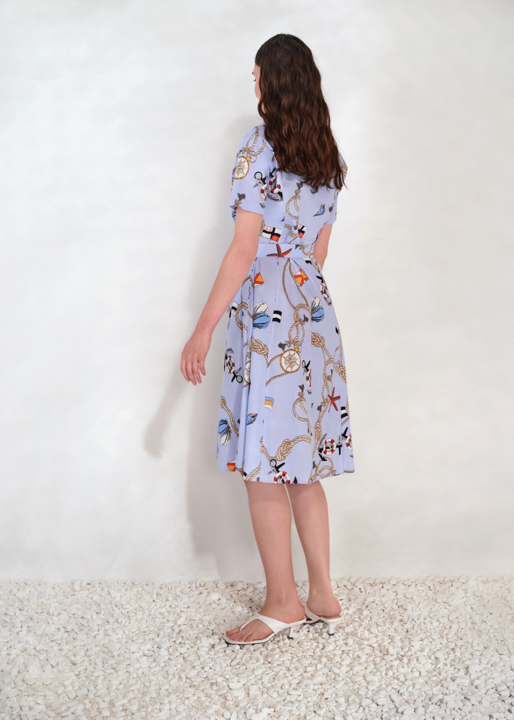 Sailor Print Shirt Dress Sailor Print Shirt Dress