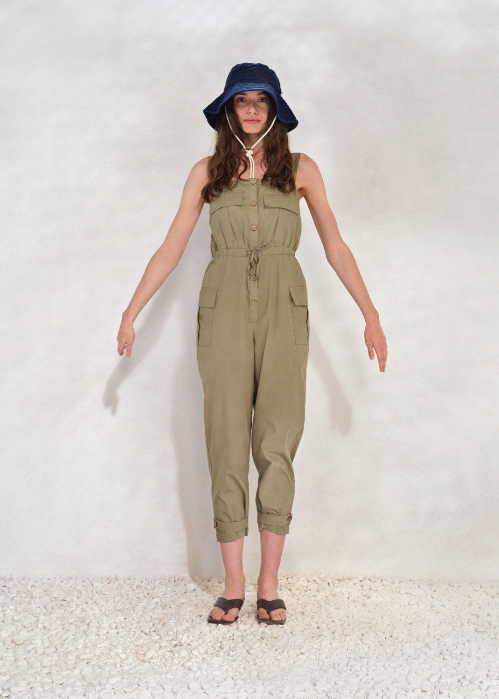 Poplin Cargo Jumpsuit Poplin Cargo Jumpsuit