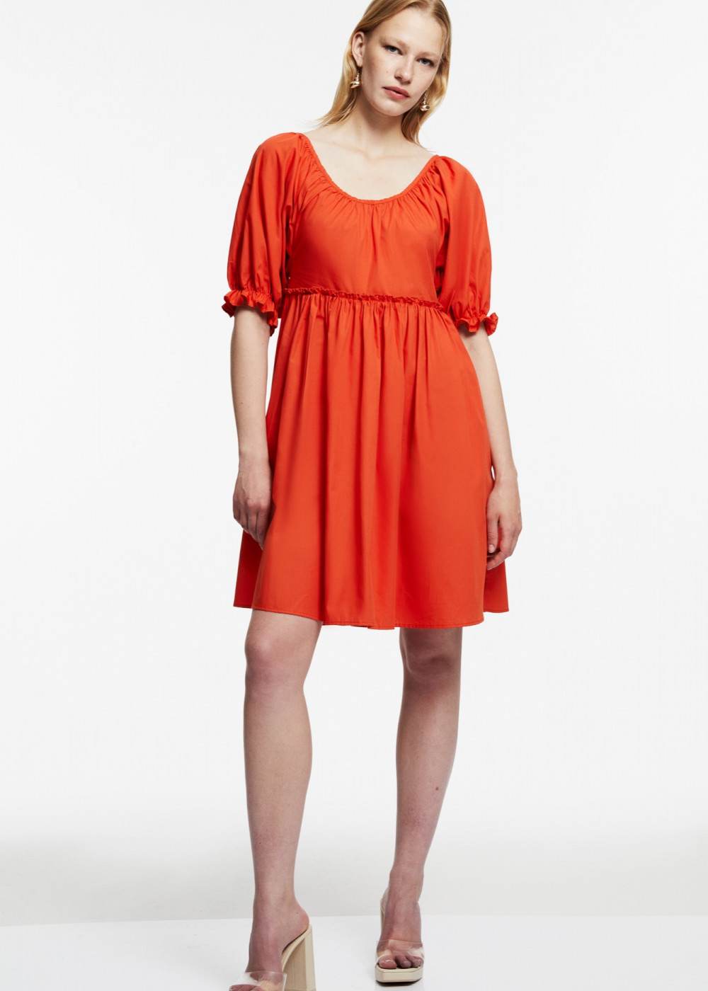 Balloon Sleeve Mini Dress Balloon Sleeve Mini Dress