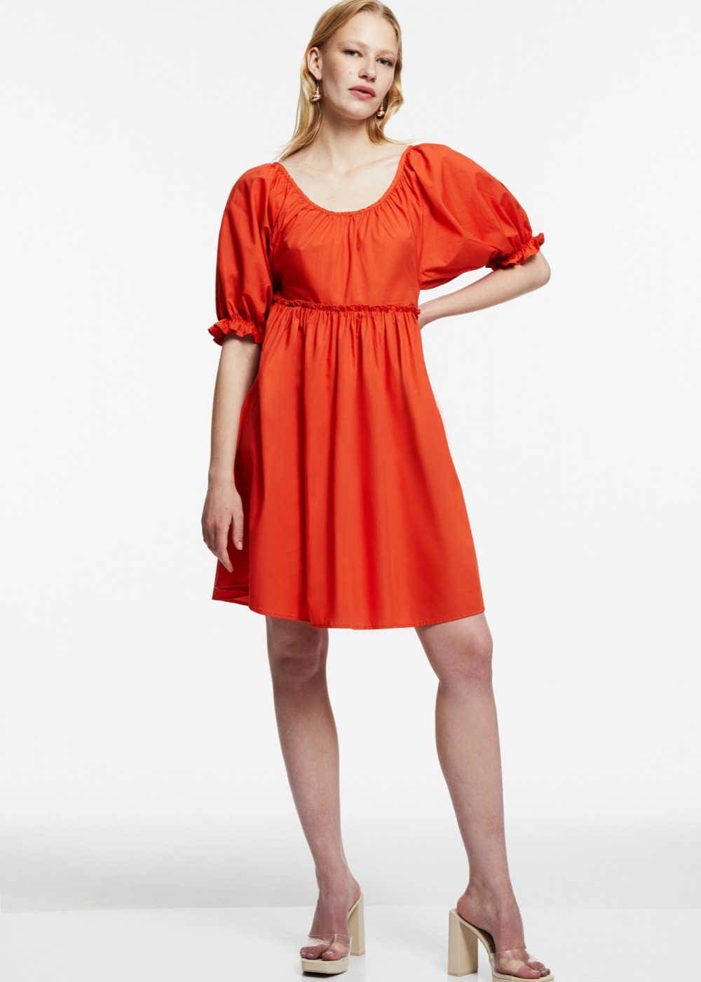 Balloon Sleeve Mini Dress Balloon Sleeve Mini Dress
