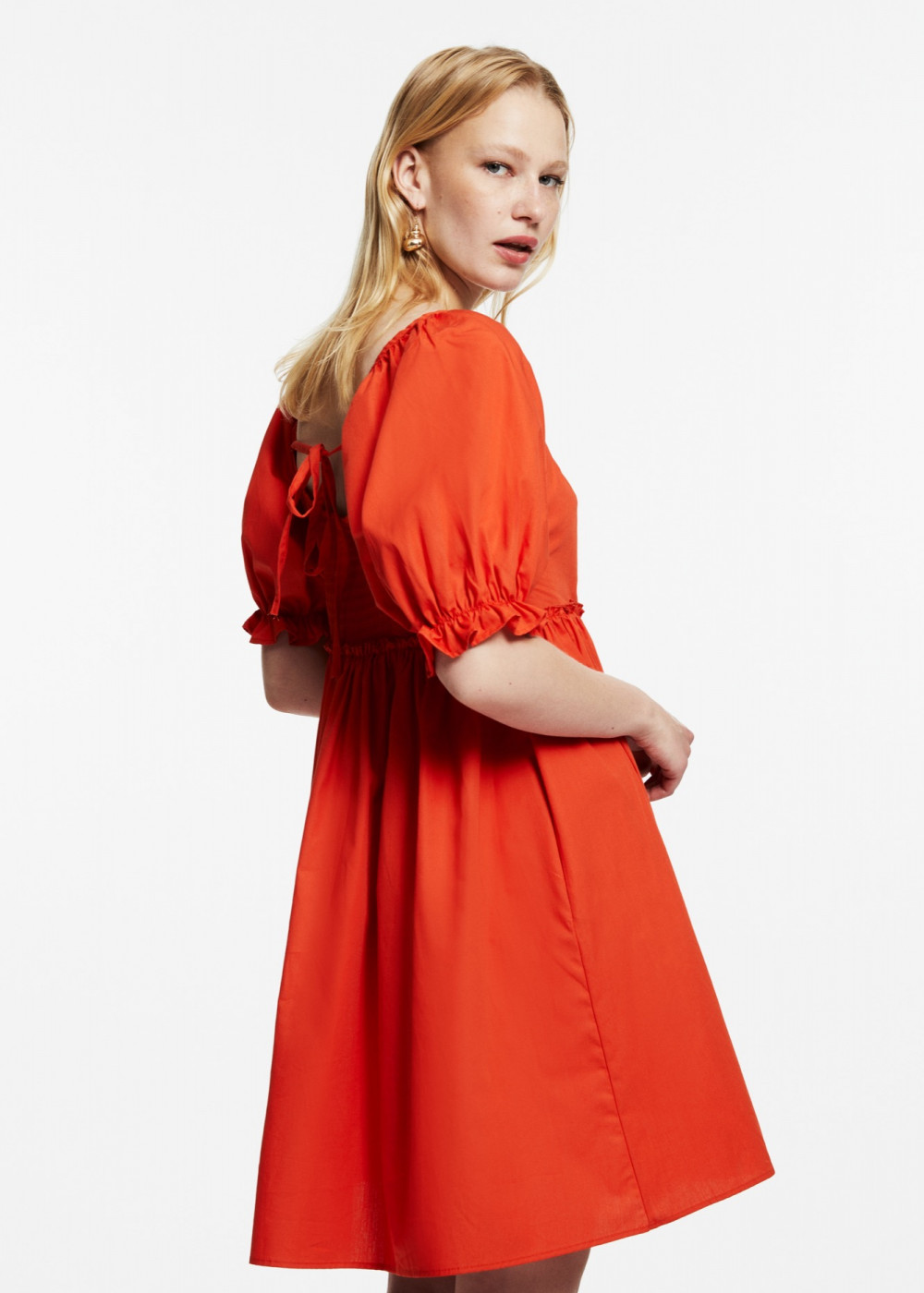 Balloon Sleeve Mini Dress Balloon Sleeve Mini Dress