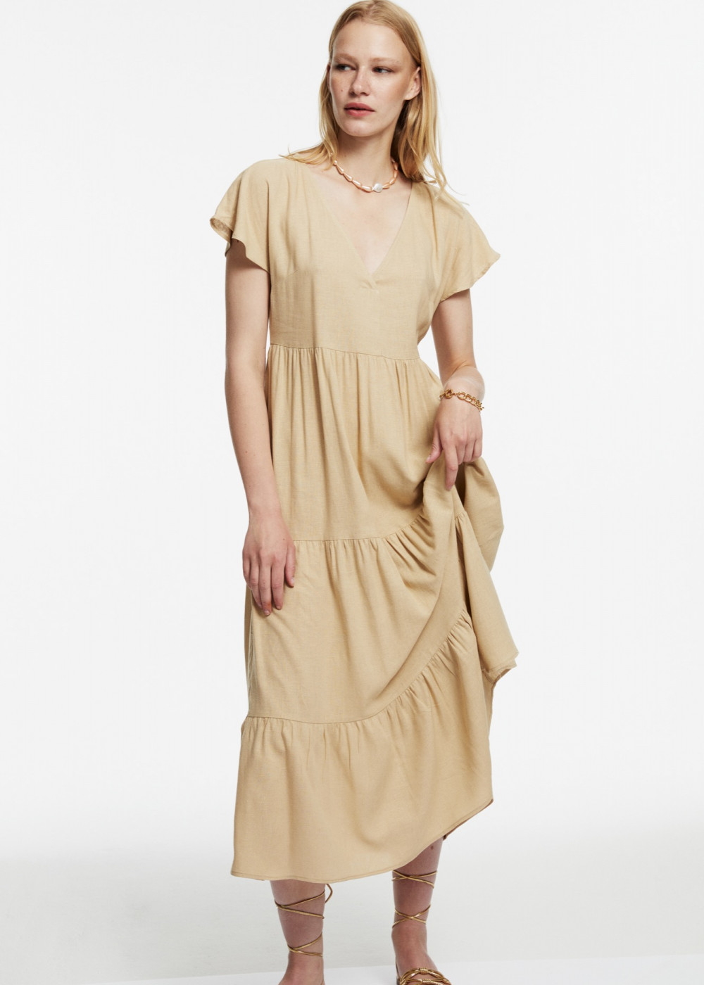 Linen Midi Dress