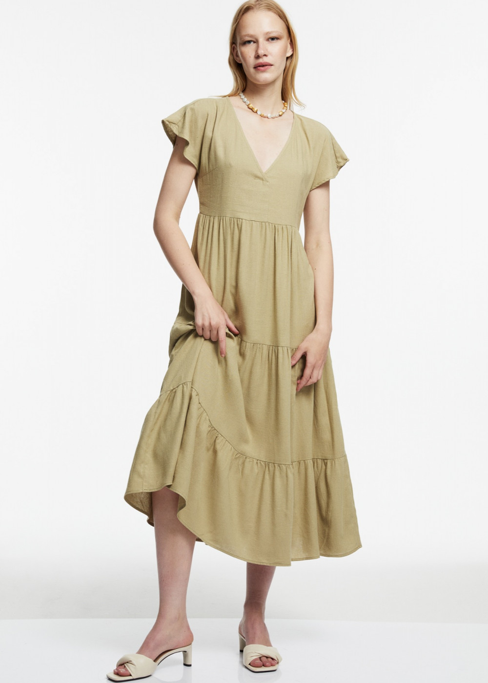 Linen Midi Dress Linen Midi Dress