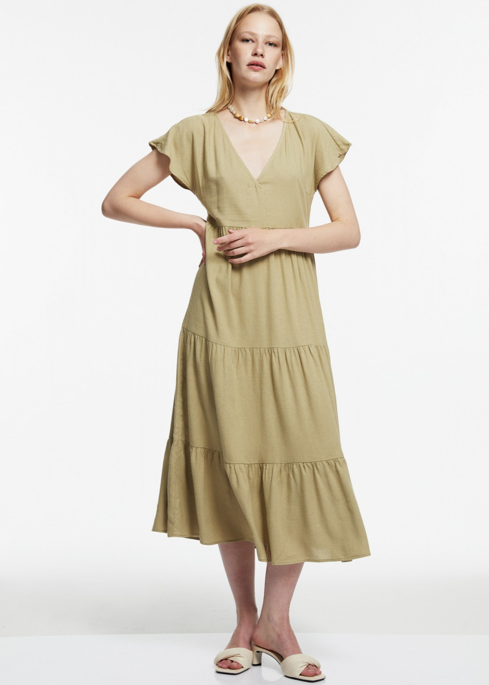 Linen Midi Dress Linen Midi Dress