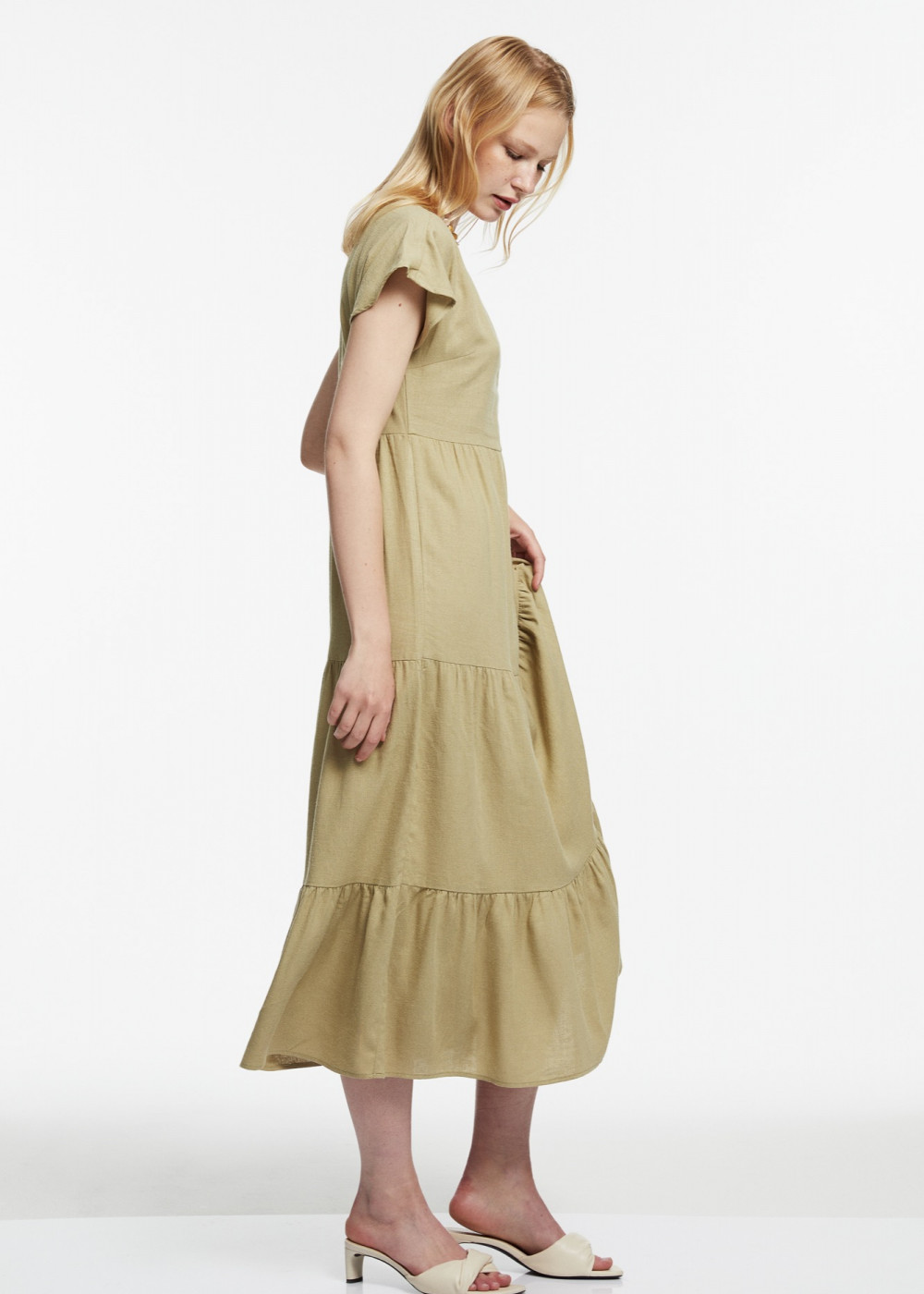 Linen Midi Dress Linen Midi Dress