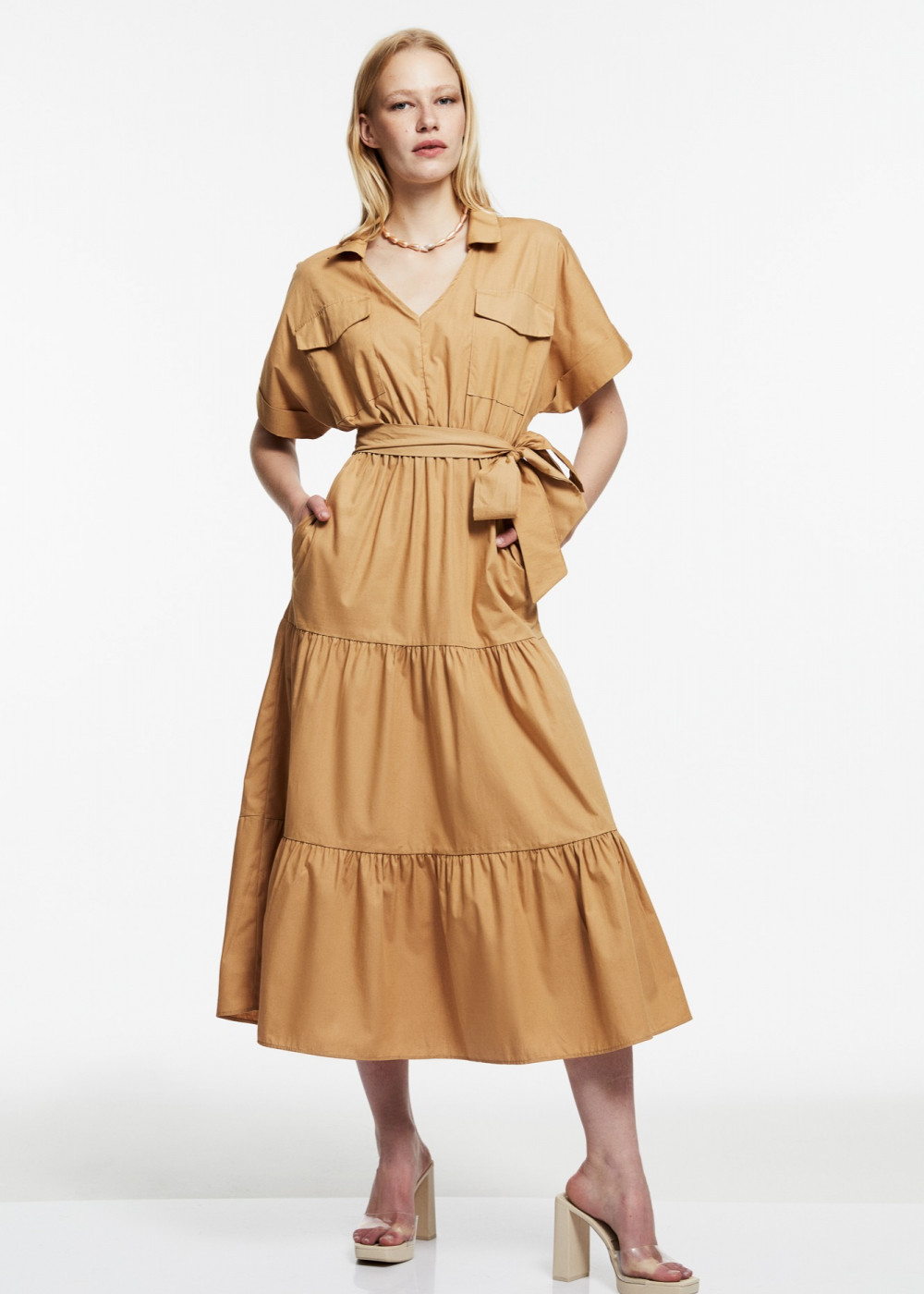 Pocket Detailed Shirt Dress Pocket Detailed Shirt Dress