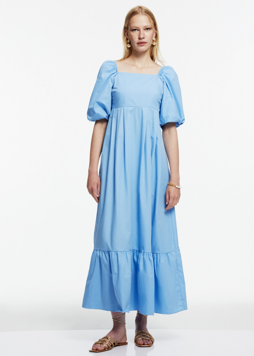 Balloon Sleeve Mıdı Dress Balloon Sleeve Mıdı Dress