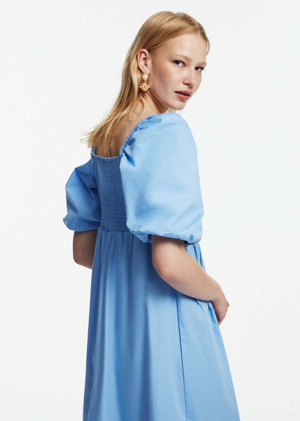Balloon Sleeve Mıdı Dress Balloon Sleeve Mıdı Dress