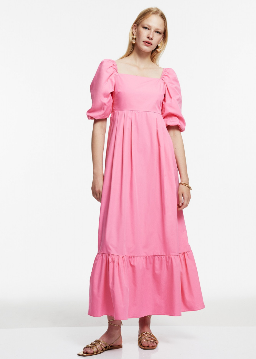 Balloon Sleeve Mıdı Dress Balloon Sleeve Mıdı Dress