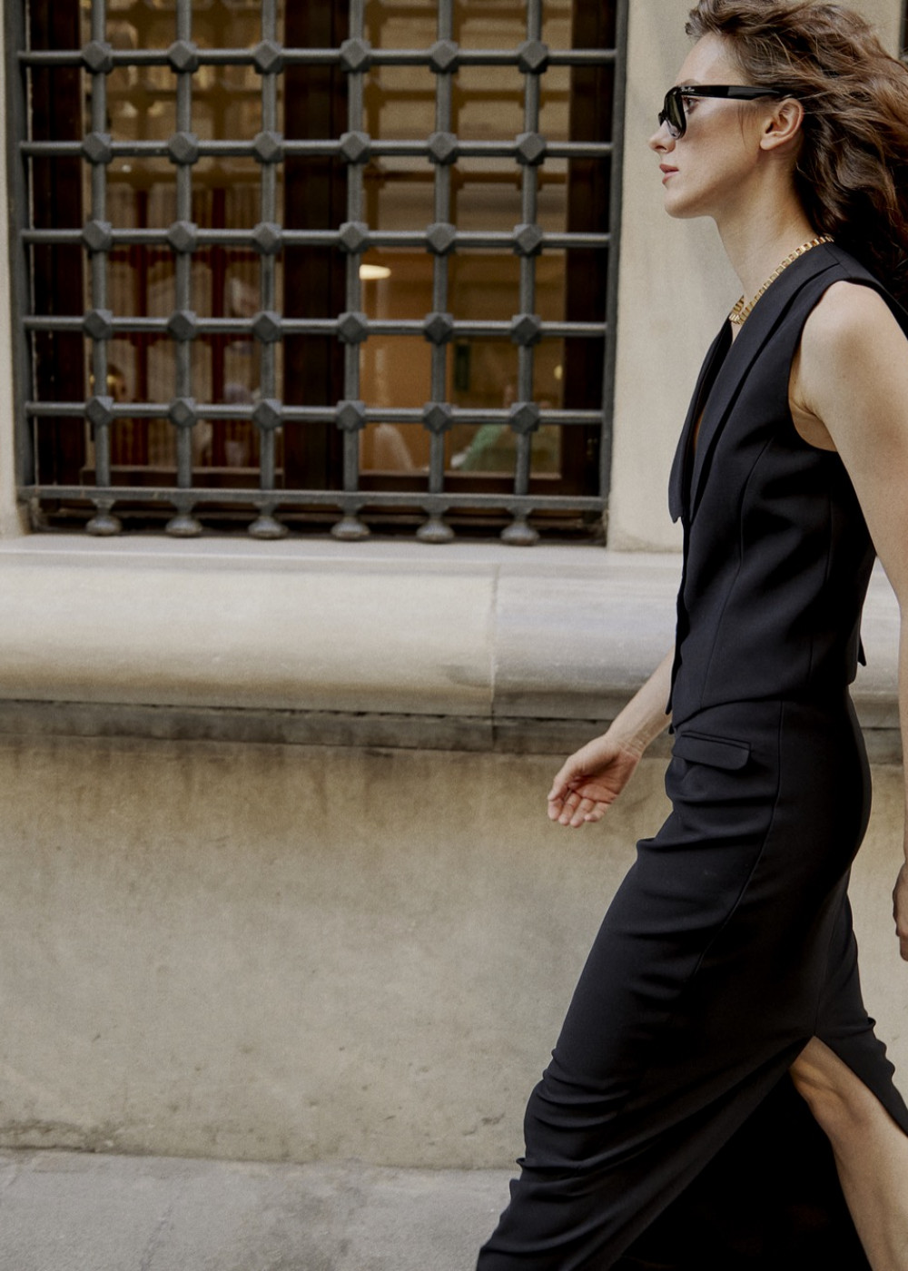 Smokine Collar Vest - Maxi Size Skirt Smokine Collar Vest - Maxi Size Skirt