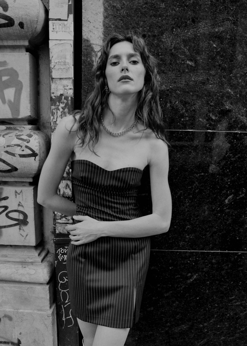 Thin Striped Corset Dress Thin Striped Corset Dress