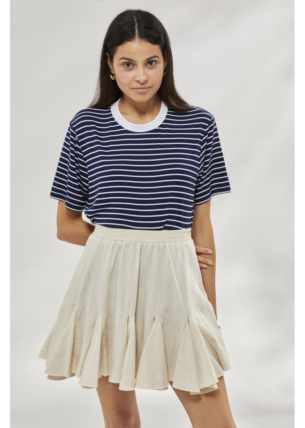 Gode ​​Detailed Mini Skirt