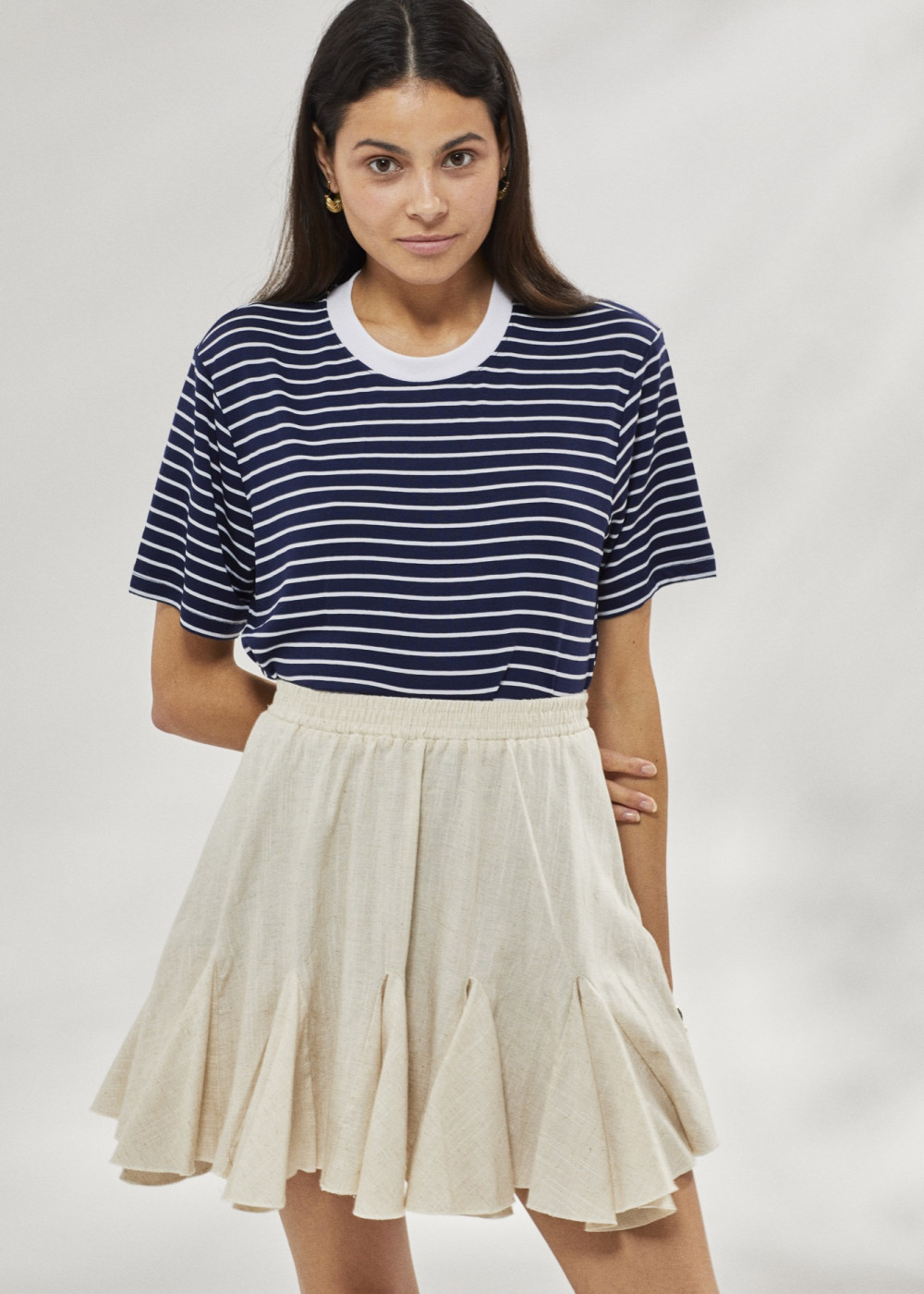 Gode ​​Detailed Mini Skirt