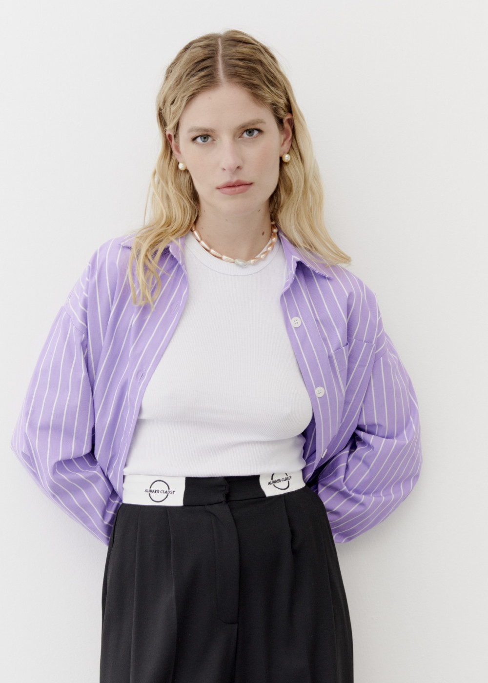 Striped Oversize Shirt Striped Oversize Shirt