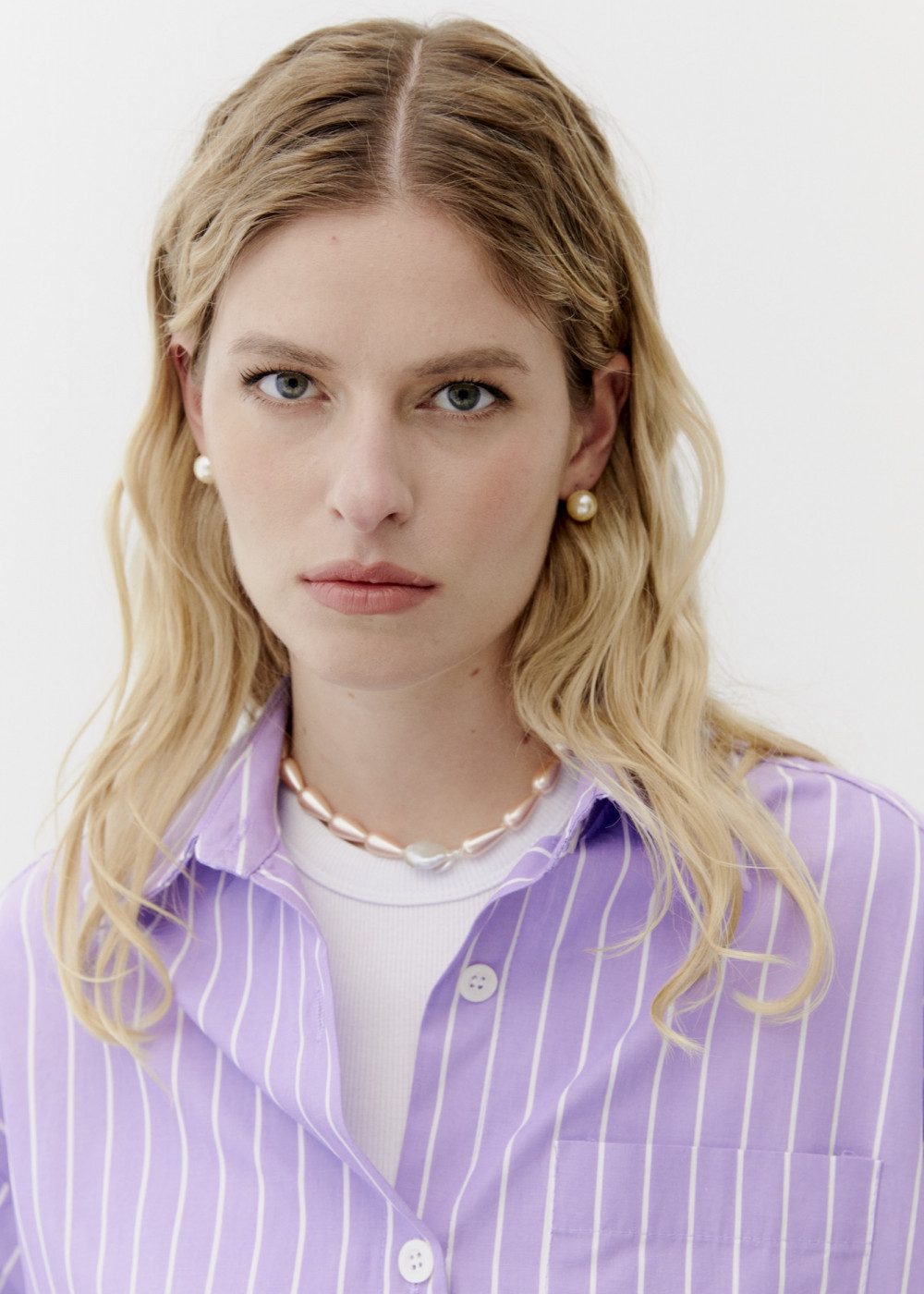 Striped Oversize Shirt Striped Oversize Shirt