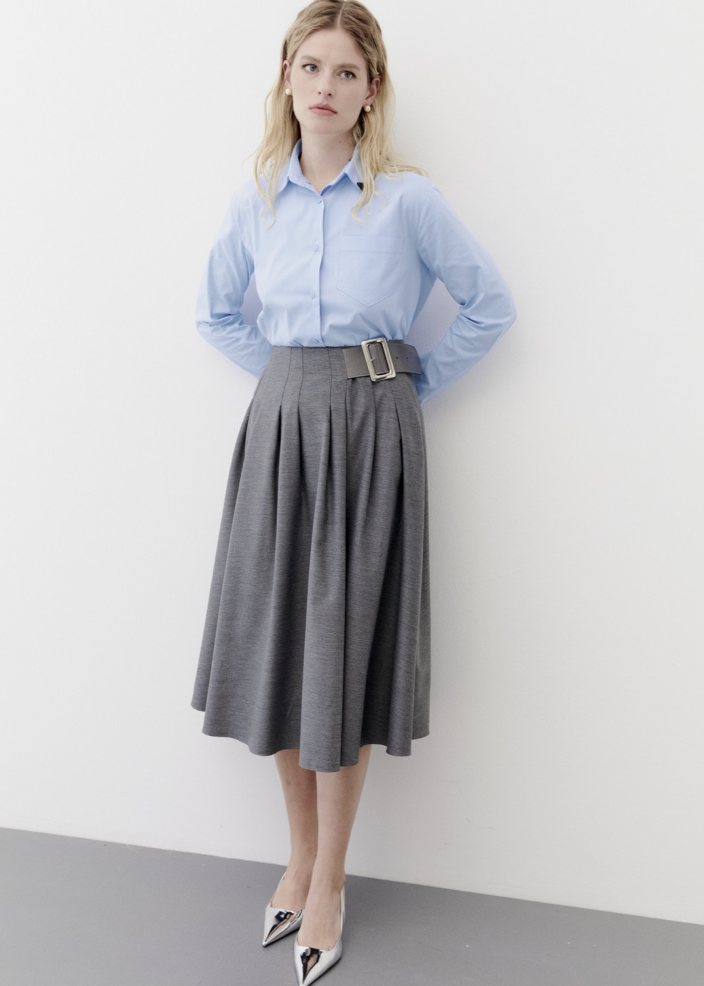 Belt Detailed Skirt