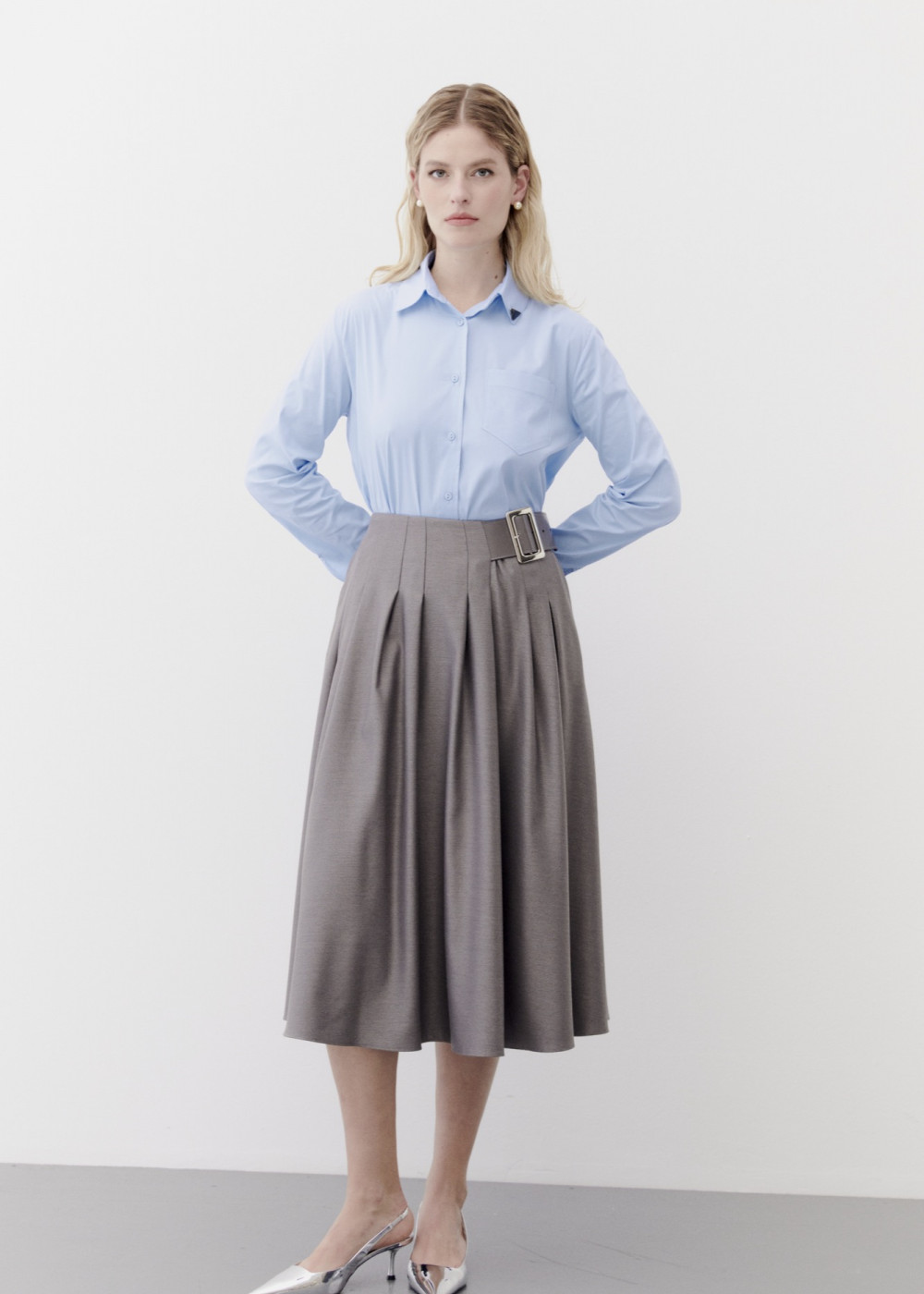 Belt Detailed Skirt