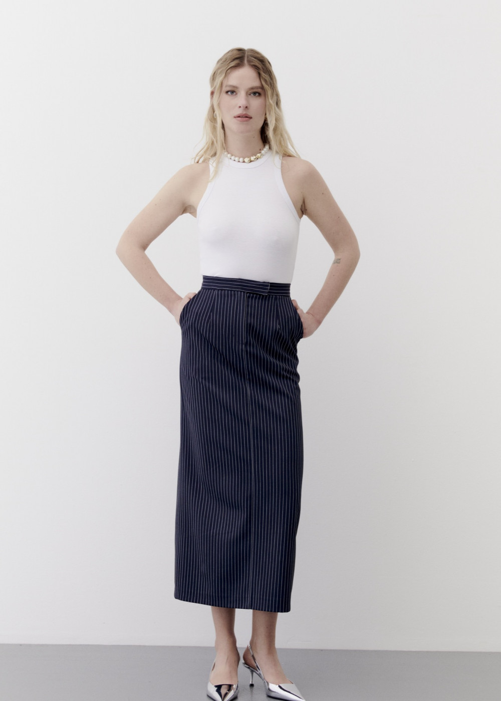 Striped Maxi Size Skirt Striped Maxi Size Skirt