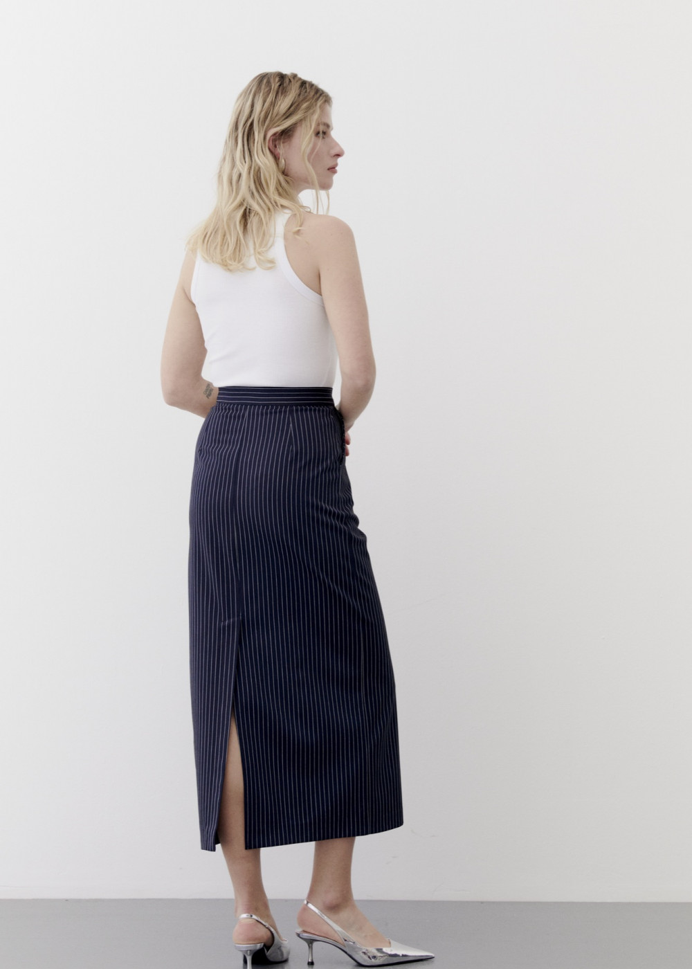 Striped Maxi Size Skirt Striped Maxi Size Skirt