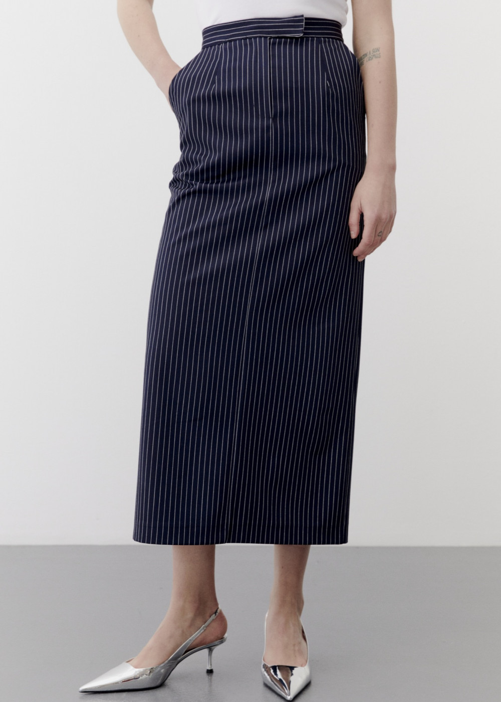 Striped Maxi Size Skirt
