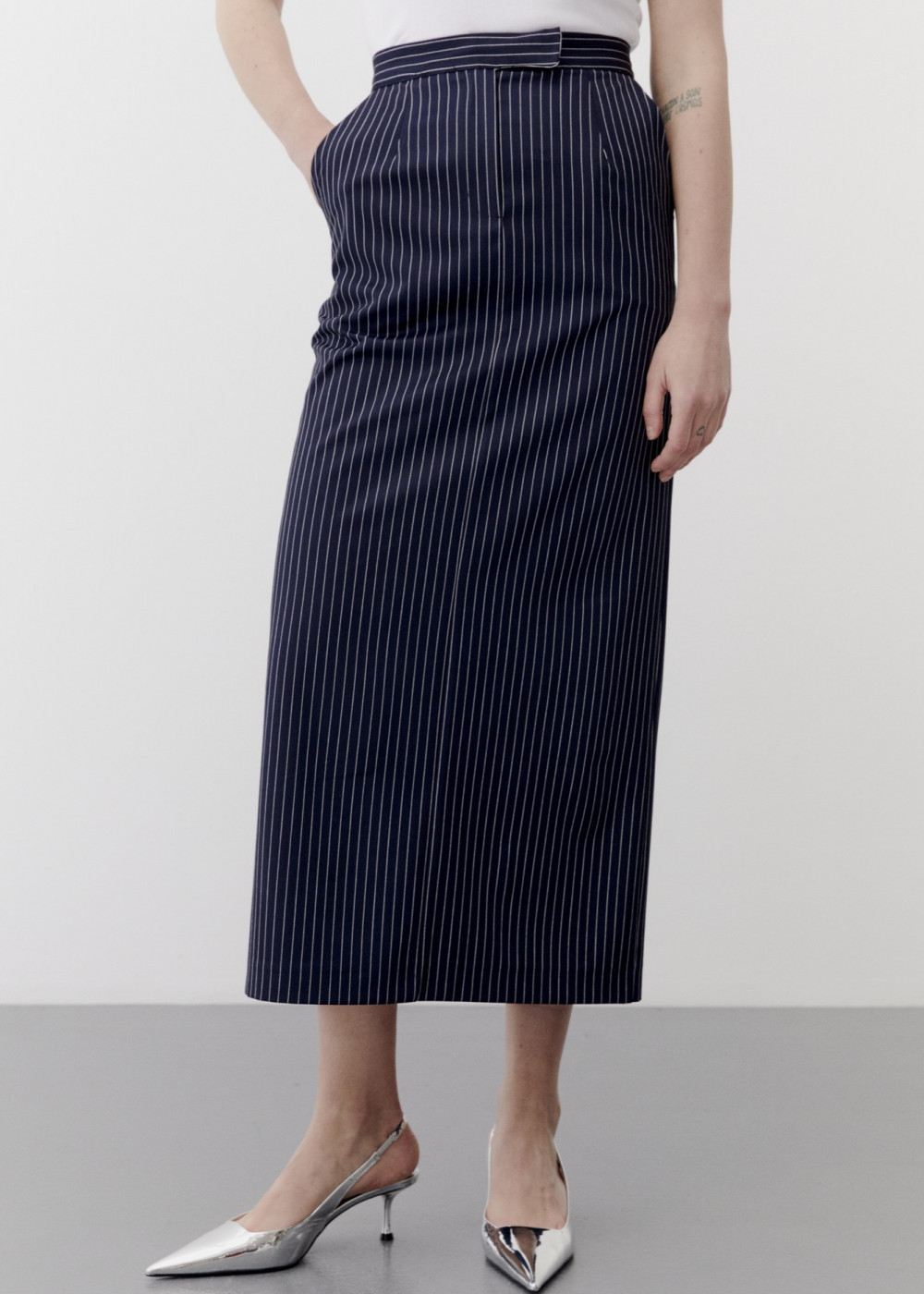 Striped Maxi Size Skirt Striped Maxi Size Skirt