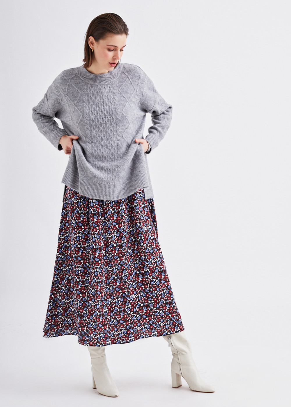 Hair Braided Knitwear Sweater Hair Braided Knitwear Sweater
