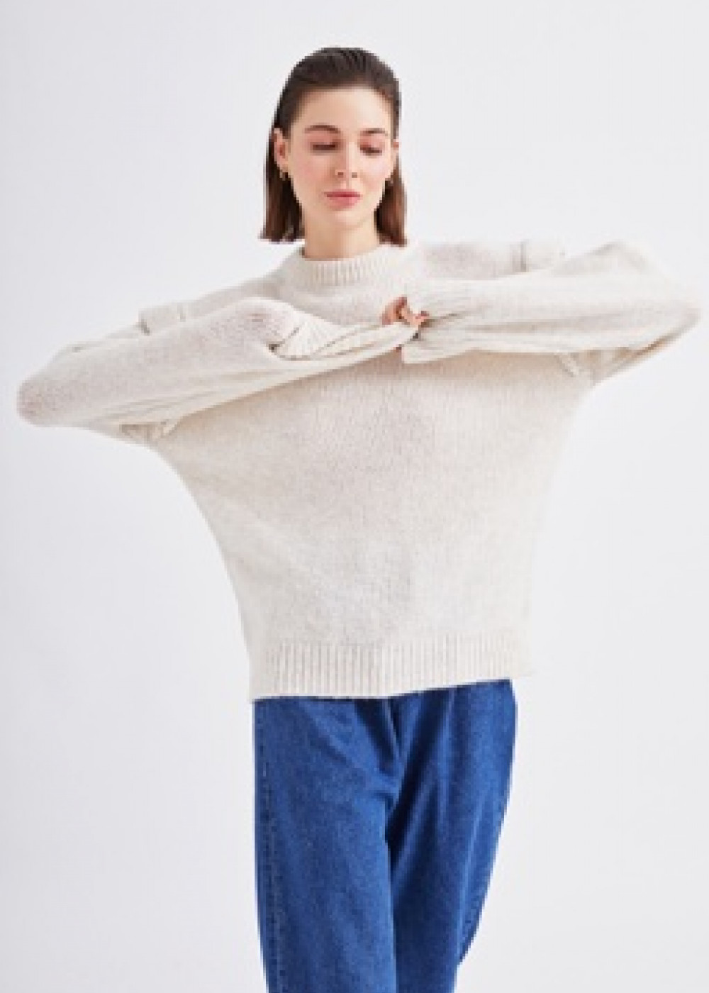 Oversize Alpaca Knitwear Sweater