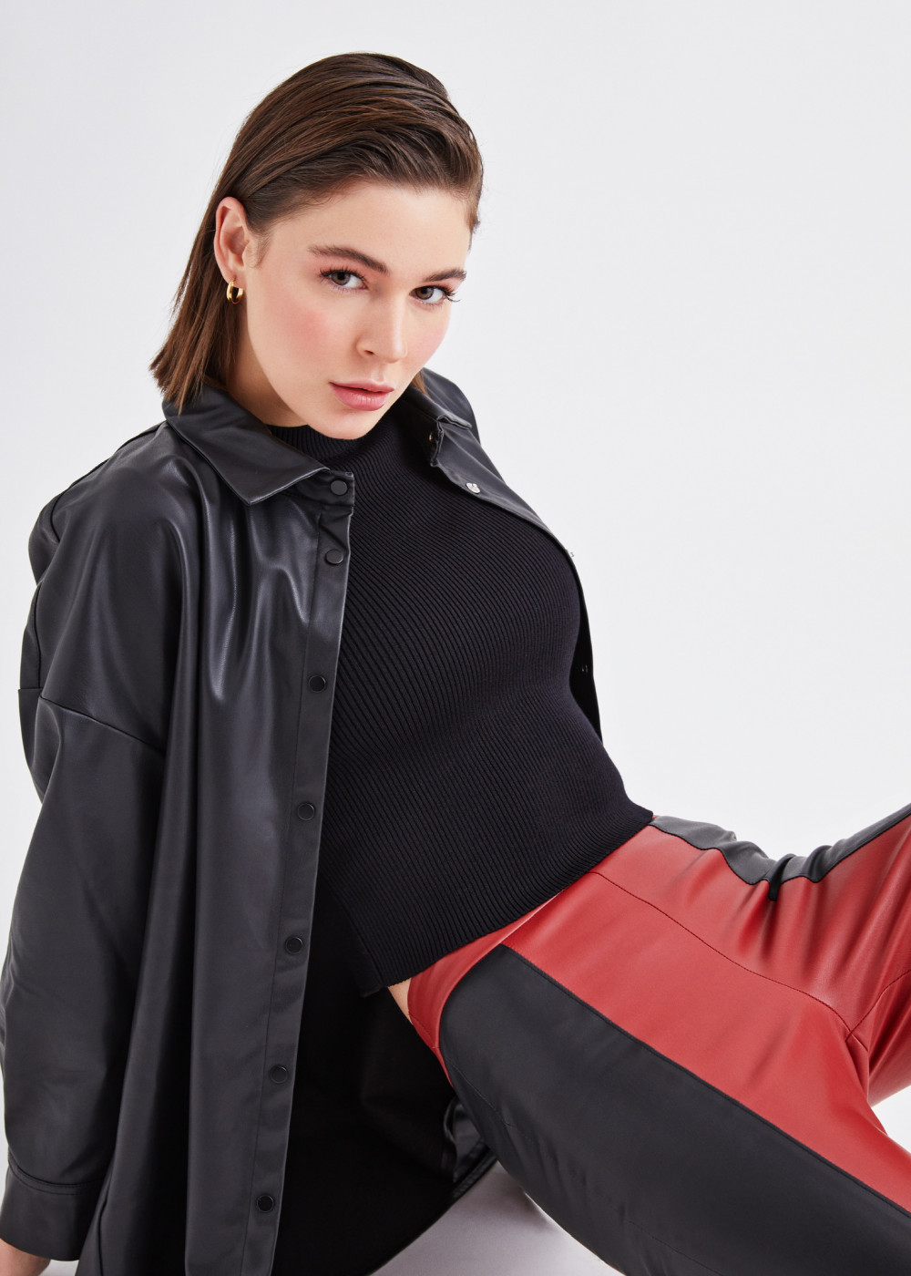 Oversize Leather Shirt Oversize Leather Shirt