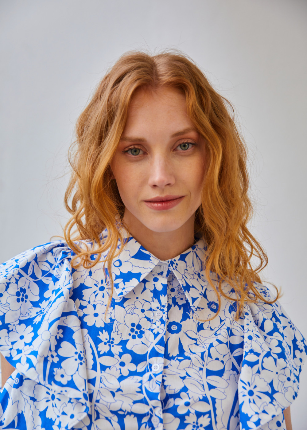 Patterned Poplin Top Patterned Poplin Top