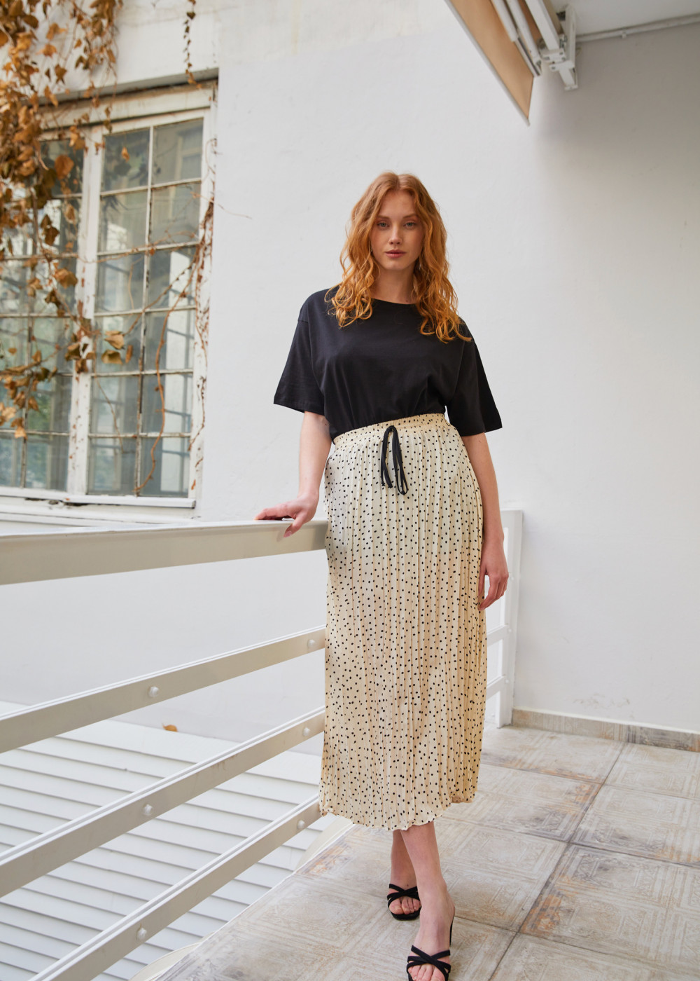 Skirt With Mixed Efeck