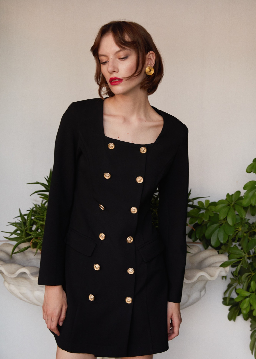 Double Breasted Jacket Dress