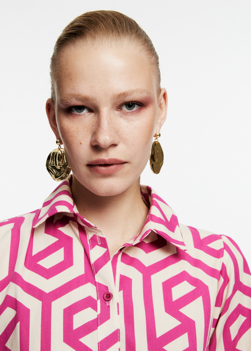 Patterned Shirt Dress Patterned Shirt Dress