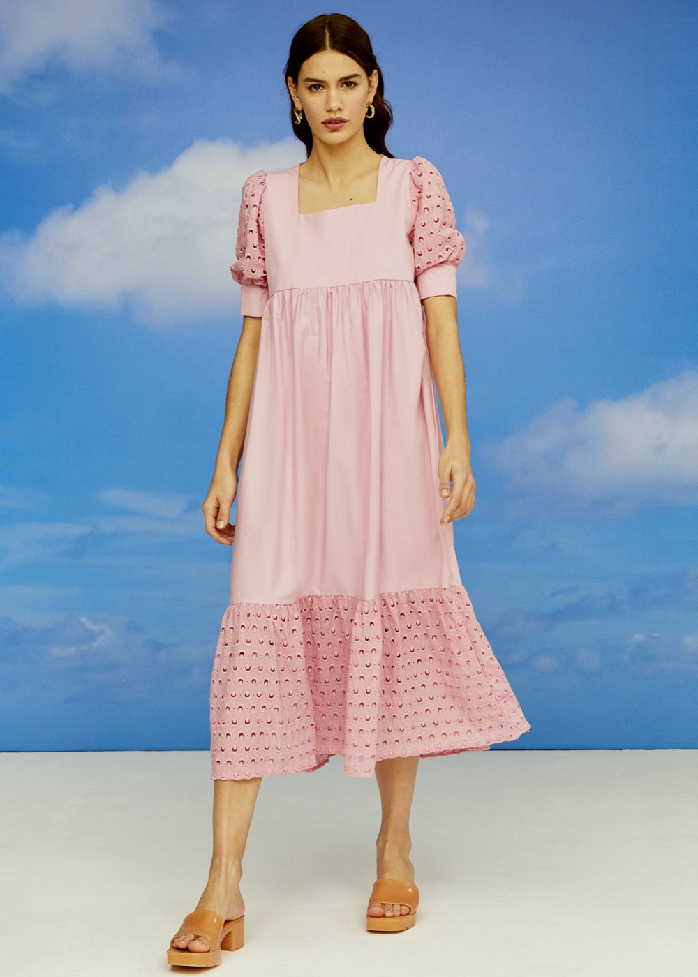 Brodeli Square Collar Dress Brodeli Square Collar Dress