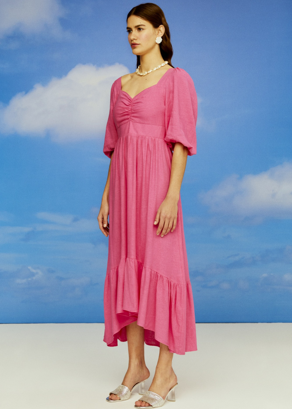 Linen Midi Dress Linen Midi Dress