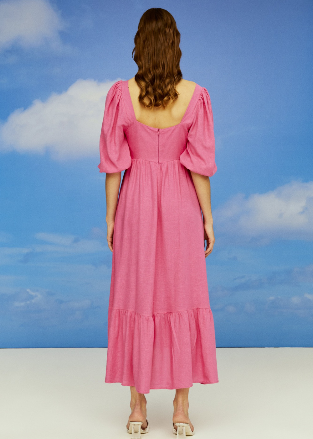 Linen Midi Dress Linen Midi Dress