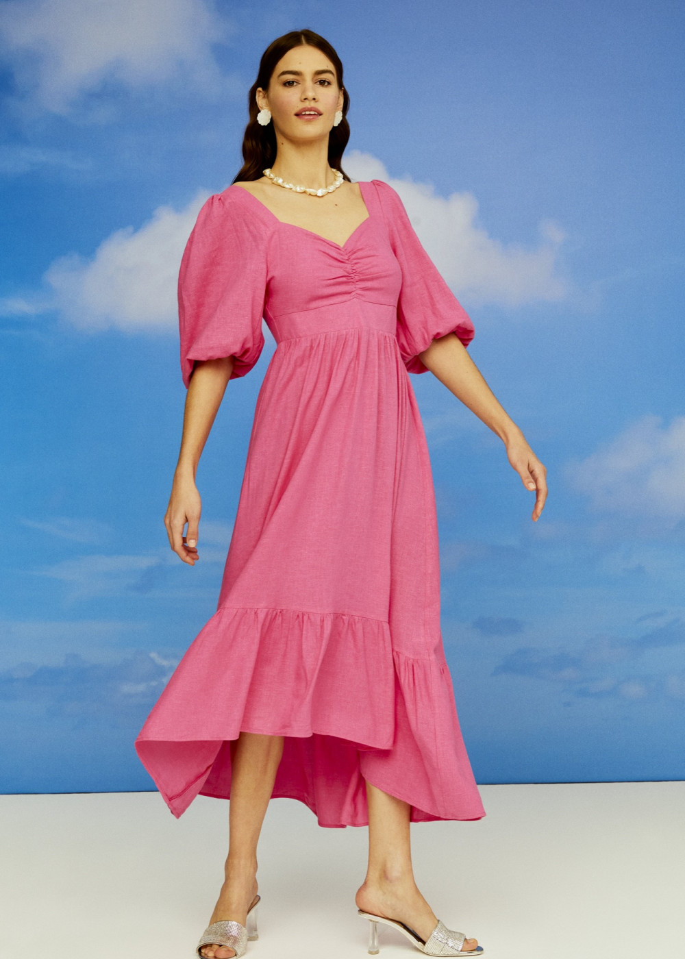 Linen Midi Dress Linen Midi Dress