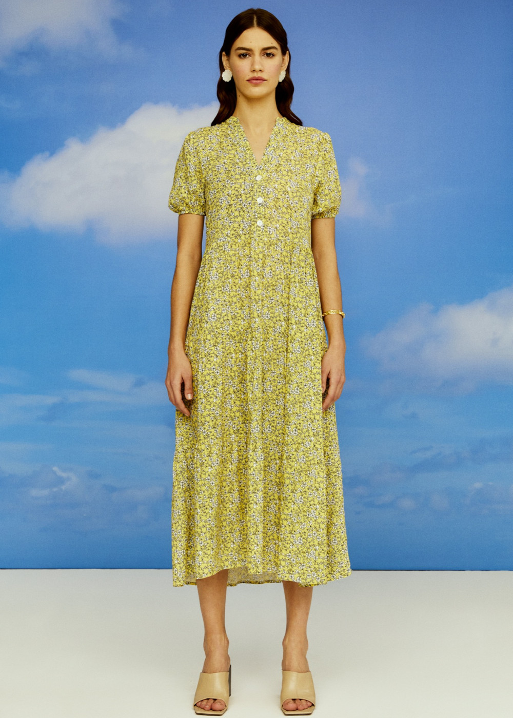 Floral Pattern Midi Dress Floral Pattern Midi Dress