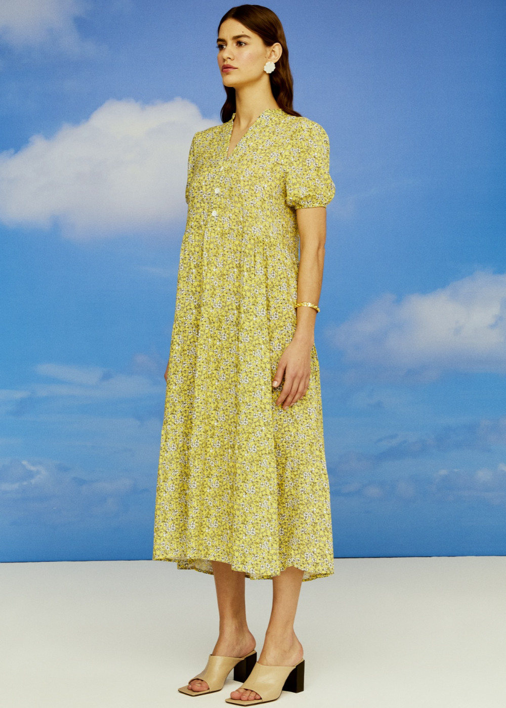 Floral Pattern Midi Dress Floral Pattern Midi Dress