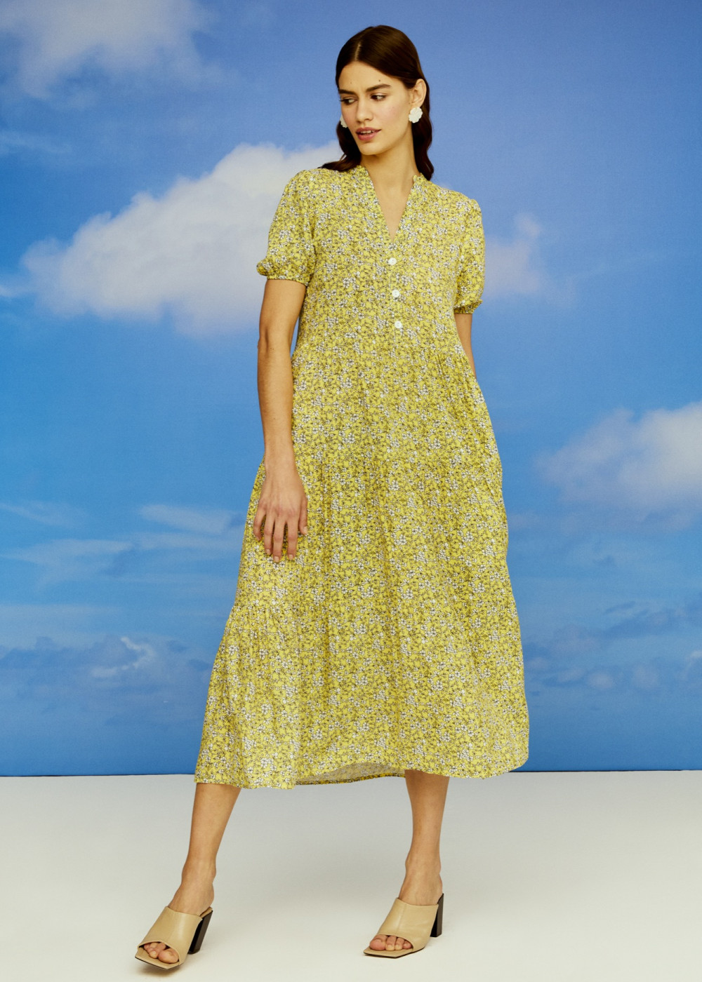 Floral Pattern Midi Dress Floral Pattern Midi Dress