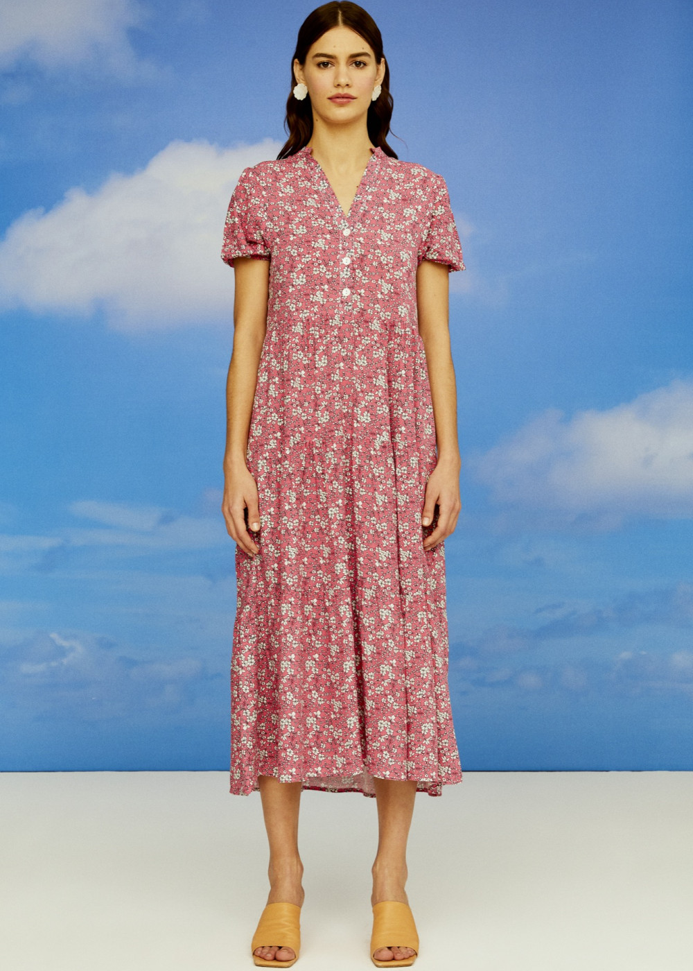 Floral Pattern Midi Dress Floral Pattern Midi Dress
