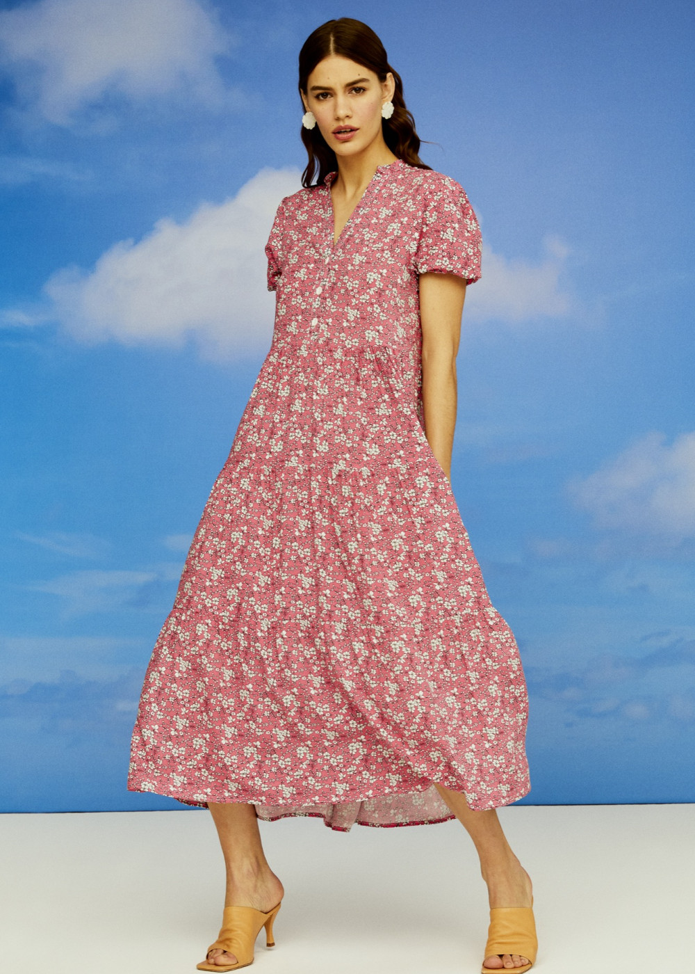 Floral Pattern Midi Dress Floral Pattern Midi Dress