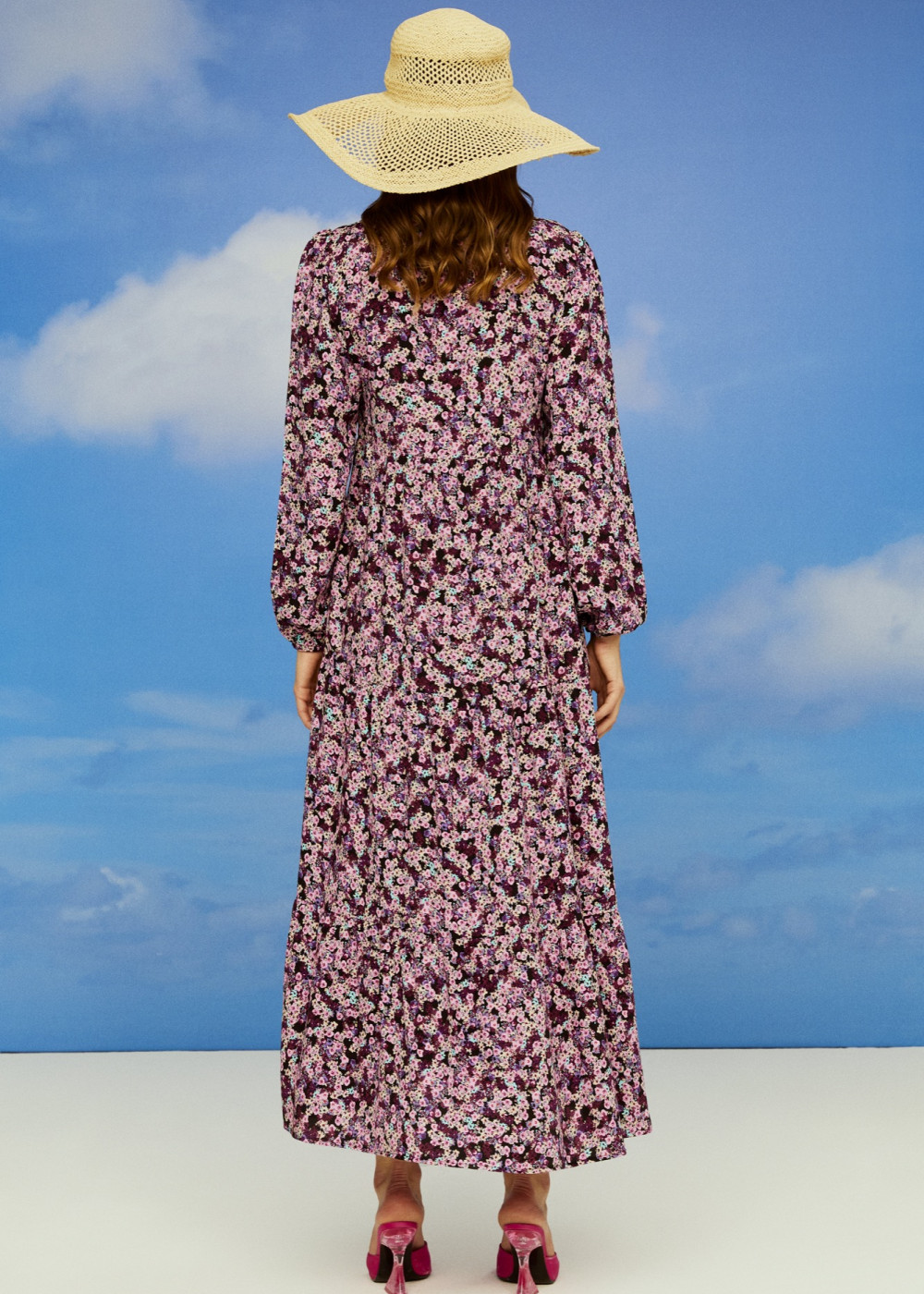 Floral Pattern Midi Dress Floral Pattern Midi Dress