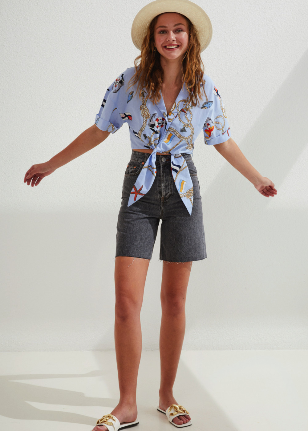 Sailor Print Shirt Sailor Print Shirt