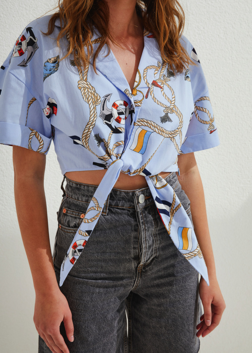 Sailor Print Shirt Sailor Print Shirt