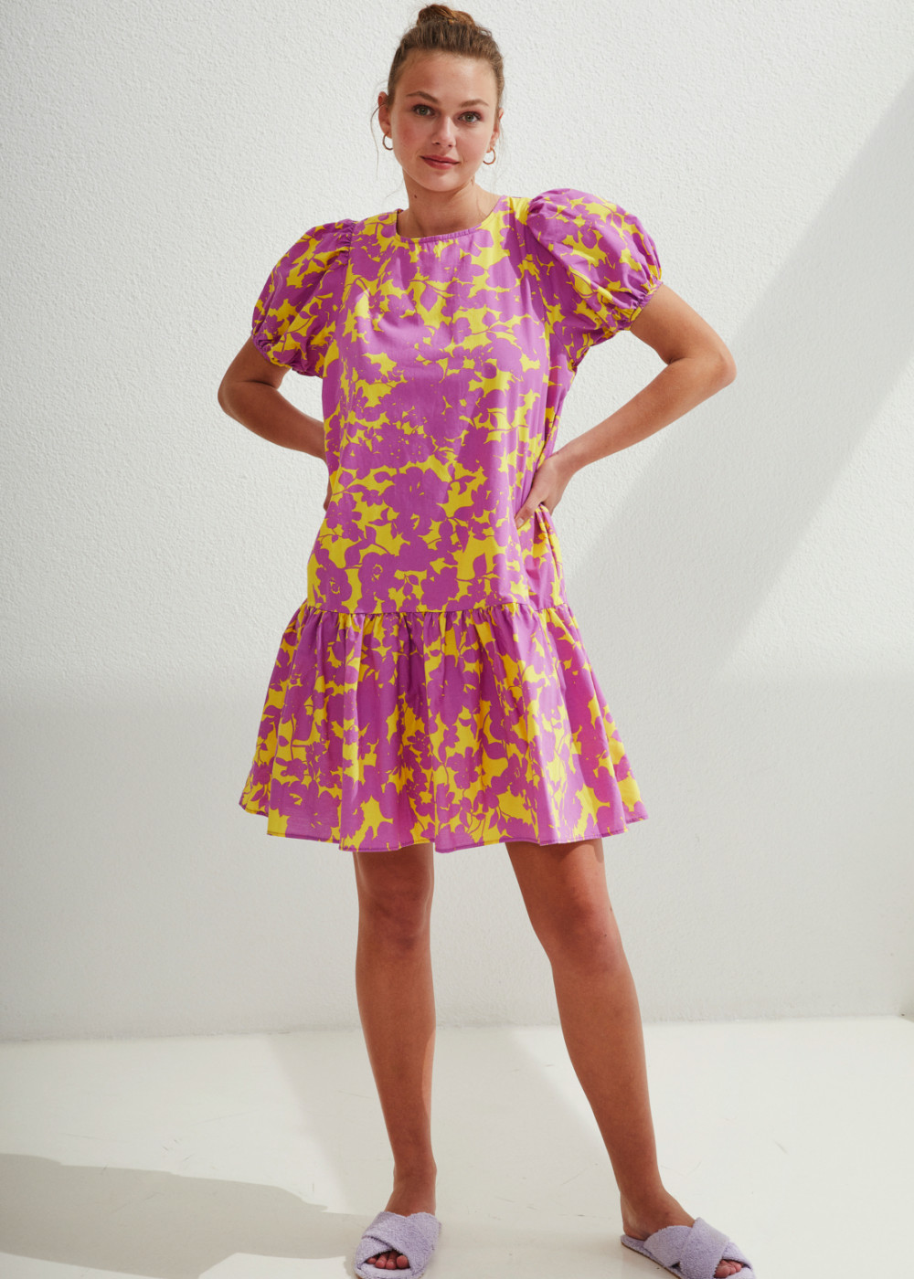 Patterned Mini Dress
