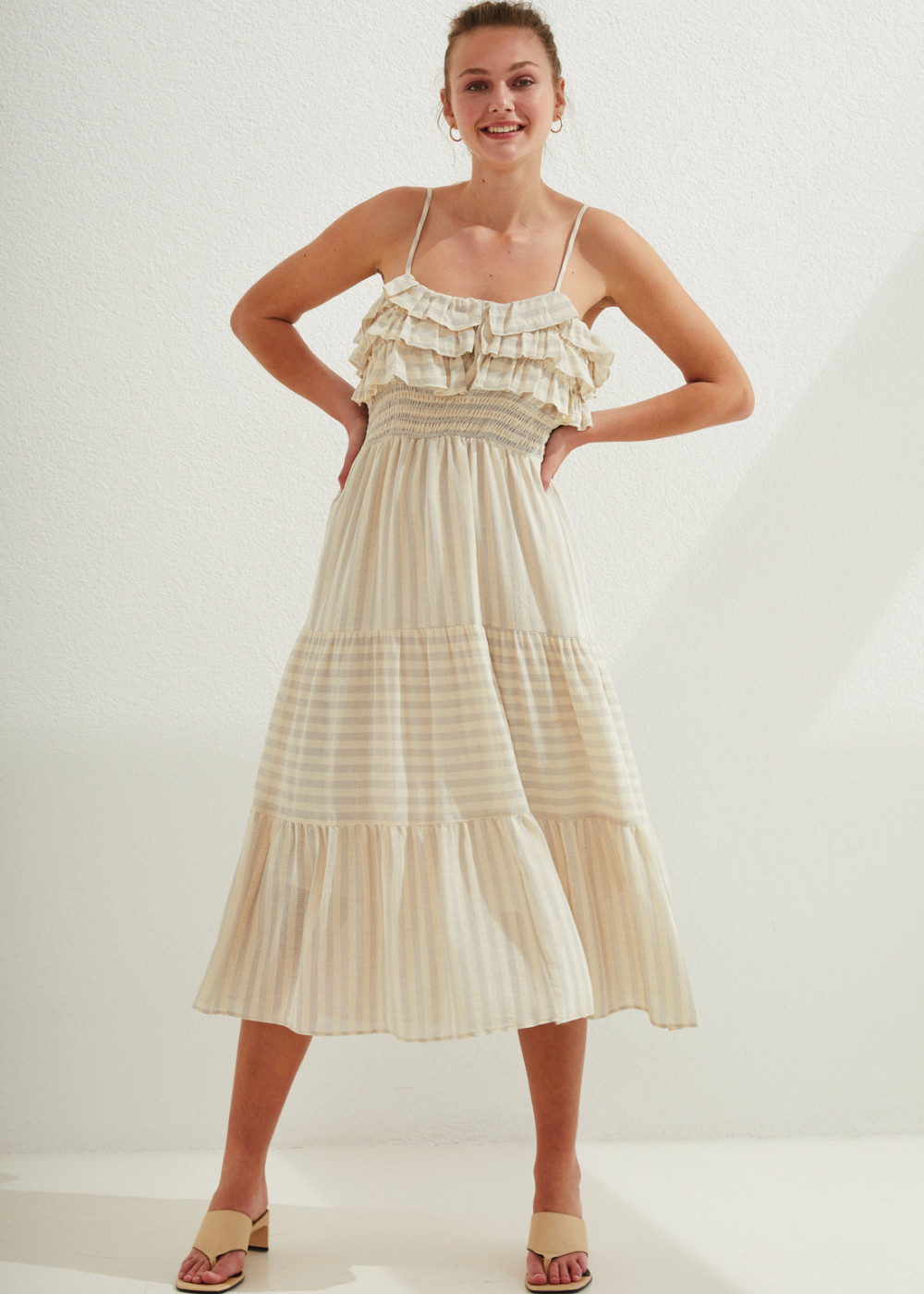 Striped Midi Dress Striped Midi Dress